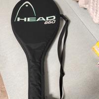Racchetta da tennis HEAD 660 in grafite vintage.