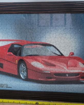 Quadro puzzle ferrari f50