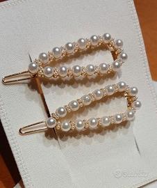 Coppia forcine gioiello Dolce&Gabbana perle nuove