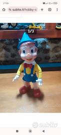 PINOCCHIO Vintage Ledraplastic Disney Anni 60/70