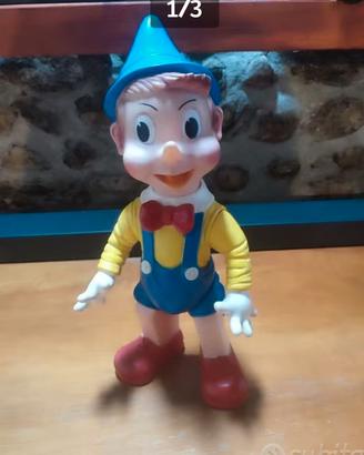 PINOCCHIO Vintage Ledraplastic Disney Anni 60/70