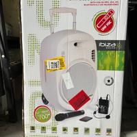 Cassa portatile ibiza 700w bianca