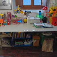 Tavolo vetro e acciaio