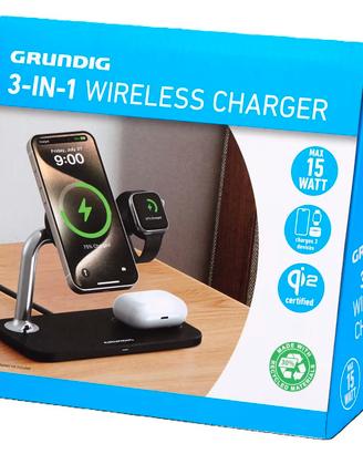 Caricatore 3 in 1 + Supporto per auto wireless
