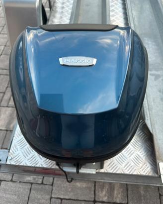 Bauletto originale Piaggio blu con chiave