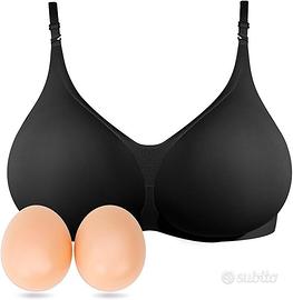 Reggiseno con tasche e protesi silicone