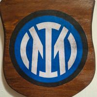 targa in legno crest araldico inter
