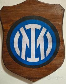 targa in legno crest araldico inter