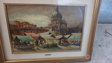 Quadro S.Merlo con cornice misura 80x60 cm 