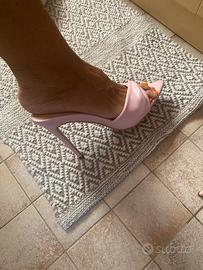 Sandaletto sexy rosa tacco a spillo