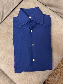 Camicia sartoriale, colore blu, taglia XL
