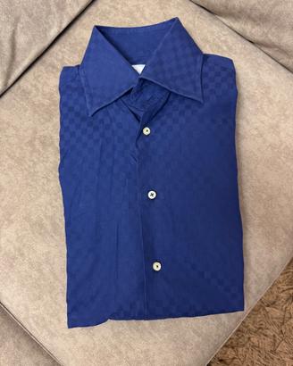 Camicia sartoriale, colore blu, taglia XL