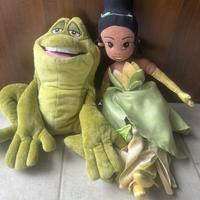 Coppia Peluche Principessa e il Ranocchio Naveen t
