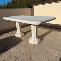 Tavolo in marmo per esterno giardino villa