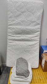 Materasso per lettino 60x120 + set coprimaterasso