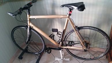 Bici telaio D'accordi con manubrio flat.