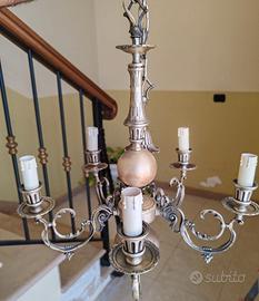 Lampadario in ottone