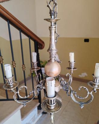 Lampadario in ottone