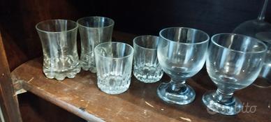 6 bicchieri acqua diversi modelli 