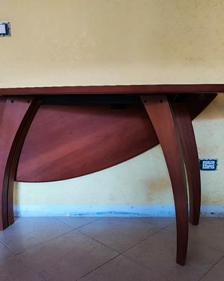 Tavolo ovale ripiegabile salvaspazio