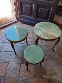 Trittico in onice verde