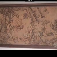 Enorme Arazzo antico in tessuto da parete 218x113