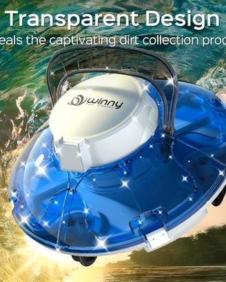 ROBOT PULIZIA PISCINA BATTERIA WINNY 200 TRATTABIL