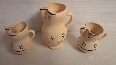 Set di 3 brocche pugliesi 