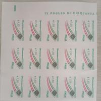 lotto 15 francobolli sottofacciale da 1,50 €