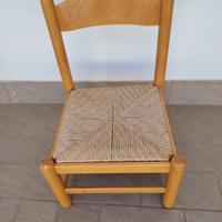 sedia con gambe tagliate 