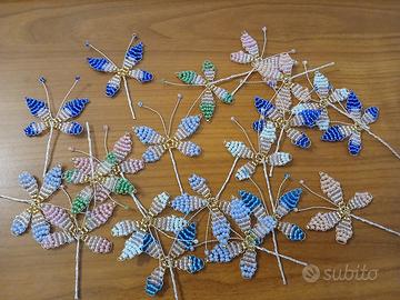 Farfalle di perline di vetro