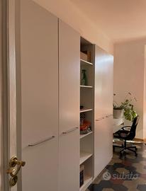Armadio bianco ikea come nuovo 250x60x236 SMONTATO