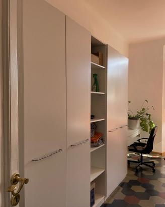 Armadio bianco ikea come nuovo 250x60x236 SMONTATO