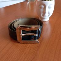 Cintura nera vera pelle 90 cm