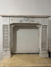 Caminetto finto shabby