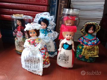 6 Bamboline souvenir città italiane