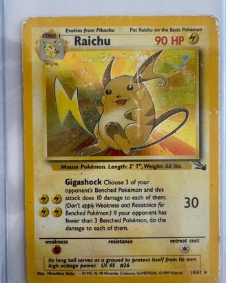 Raichu Holo 14/62 - Fossil Set ENG