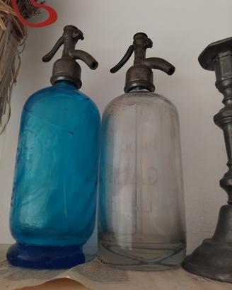 2 sifoni  in vetro anni 30