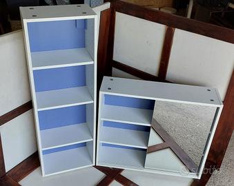Pensili bagno con specchio scorrevole Ikea