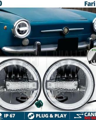 FARI Full LED Per FIAT 850 Angel Eyes OMOLOGATI