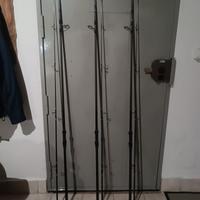 3 canne Caperlan xtrem-5 10' 2.75lb + 3 mulinelli