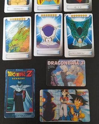 Carte lenticolari Dragon ball, varie edizioni