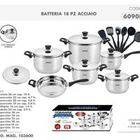 Batteria 18 pezzi acciaio 
Bavaria 