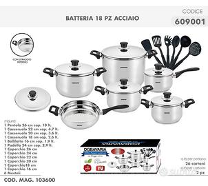 Batteria 18 pezzi acciaio 
Bavaria 