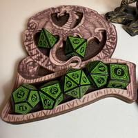 Set Dadi Verde Nero Dungeons and Dragons