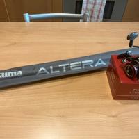 Mulinello Daiwa Fuego 3000 e canna Okuma Altera