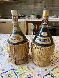 2 Fiaschi storici da collezione – Frascati/chianti