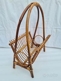 Porta riviste in rattan