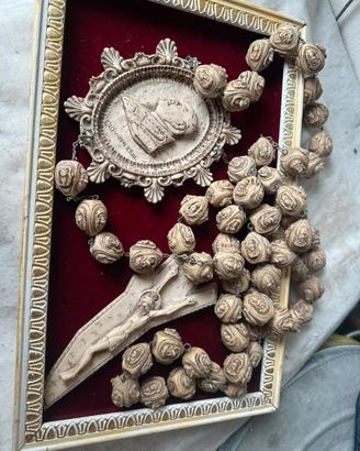 Rosario da parete vintage papa giovanni XXIII