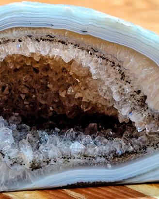 Geode di Agata Brasiliana, Drusa Quarzo naturale 